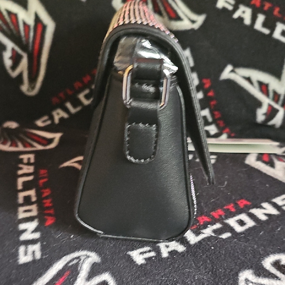 *Brand New* Valentino Orlandi Black and Silver Rhinestone Shoulder Bag - Picture 7 of 9